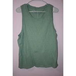 J.CREW Girlfriend Tank Top‎ XL Seafoam Green Crewneck Classic Lightweight